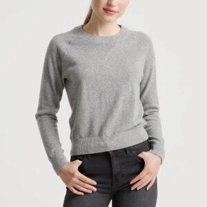 Quince Mongolian Shrunken Cashmere Sweatshirt size M
